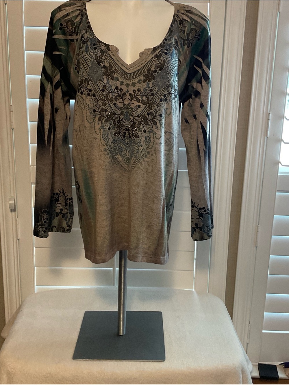 Energie Knit Top in Light Taupe